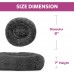 Soft Plush Dog Bed, Dog Cat Luxury Faux Fur Donut Cushion, Warm Cozy Joint Anxiety Relief Sleeper